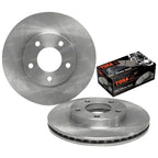 Front Disc Rotors + Brake Pads Set for Mazda Tribute + Ford Escape (2001-2005)