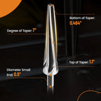 Tapered Ball Joint Reamers for Tie Rod Ends to Spindles (7 Degree)