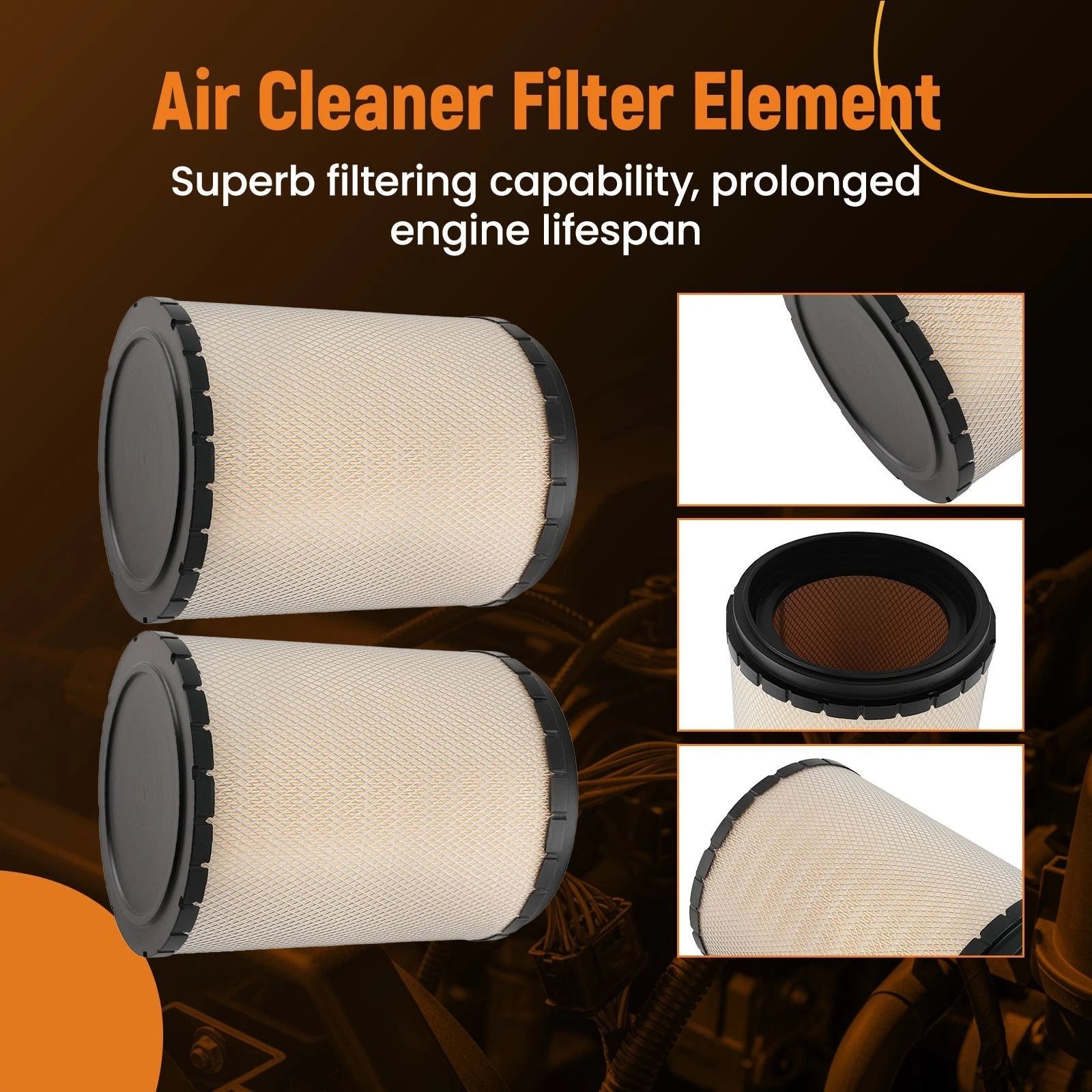 Heavy Duty Air Filter for International ProStar (2003–2016) 2PC Set