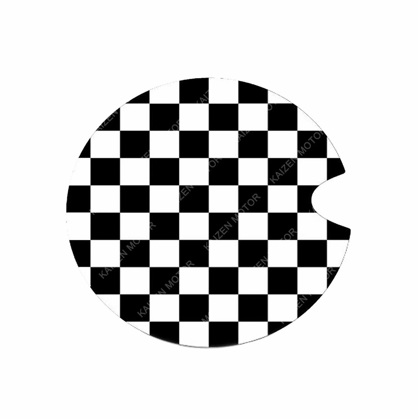 Checkered Gas Cap Cover for Mini Cooper (2014-2019)