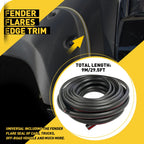 Rubber Seal Strip for Universal Car Truck Wheel Wells (9m)