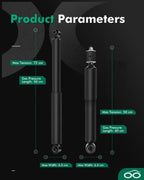Set of 4 Shocks Struts for Chevrolet Silverado GMC Sierra 2500 HD (2001–2010)
