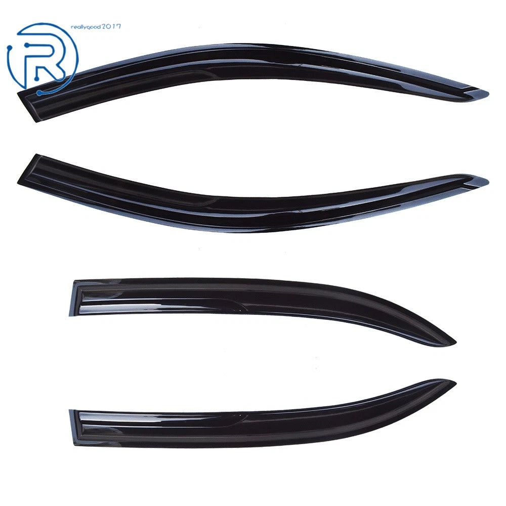 Set of 4 Window Visors for Toyota Corolla (2003-2008) 3D Wavy Design
