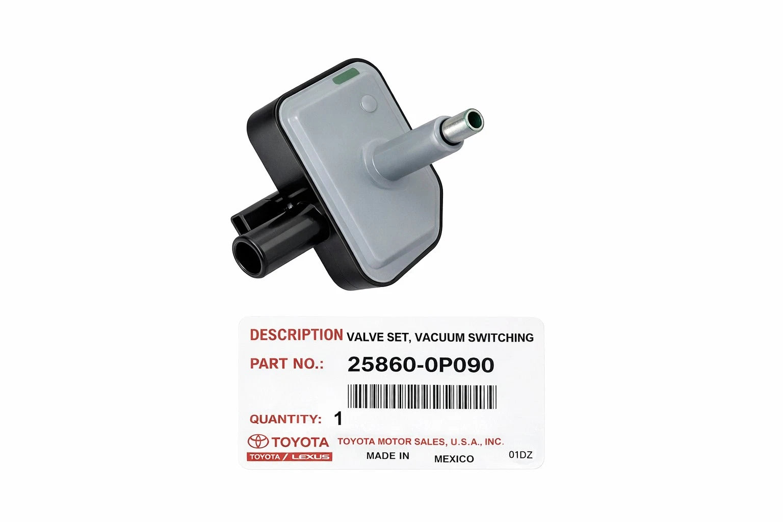 Vapor Canister Purge Solenoid for Toyota Lexus (2000–2023) 258600P090