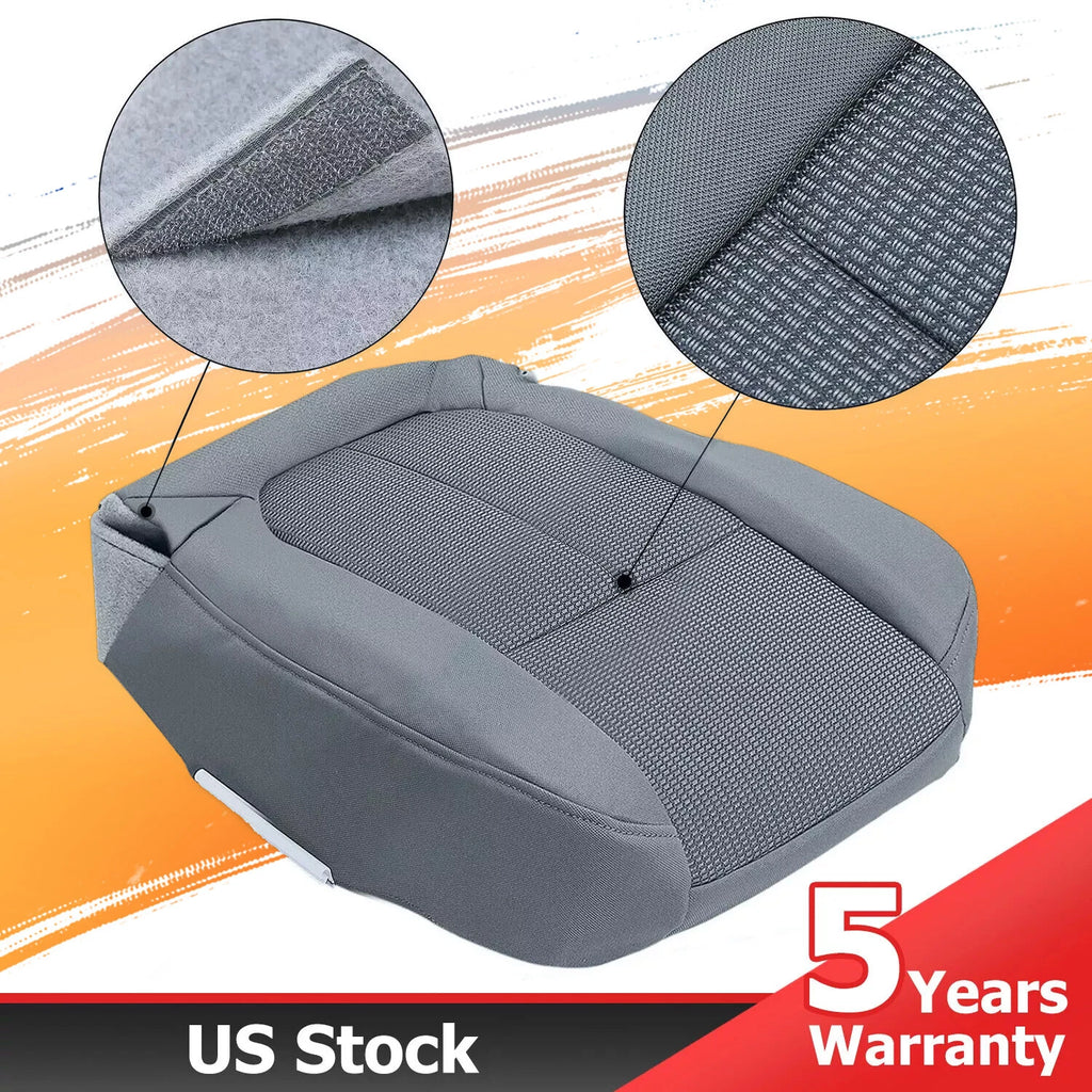 Driver Bottom Fabric Seat Cover for Ford F150 XLT (2011–2014) Gray
