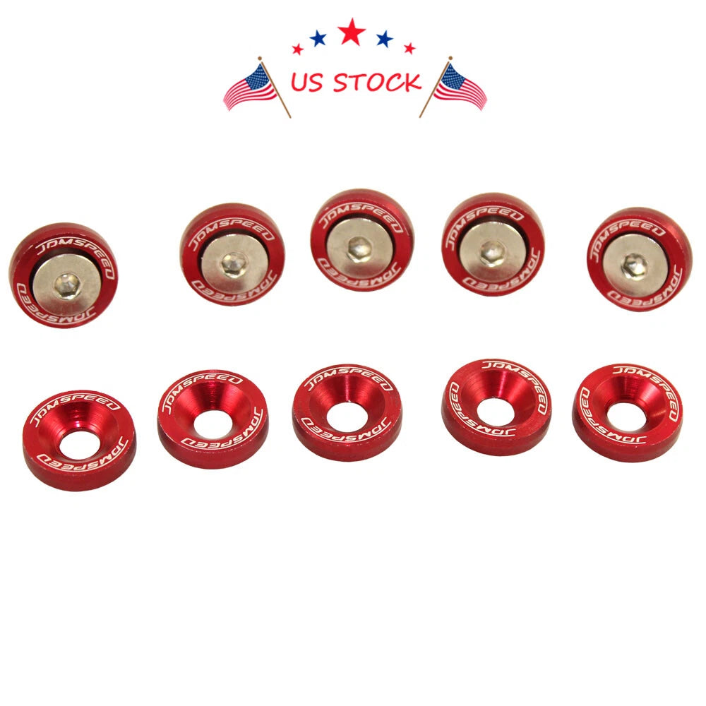 20PC Fender Washer Dress Up Kit for Make Model  - Red