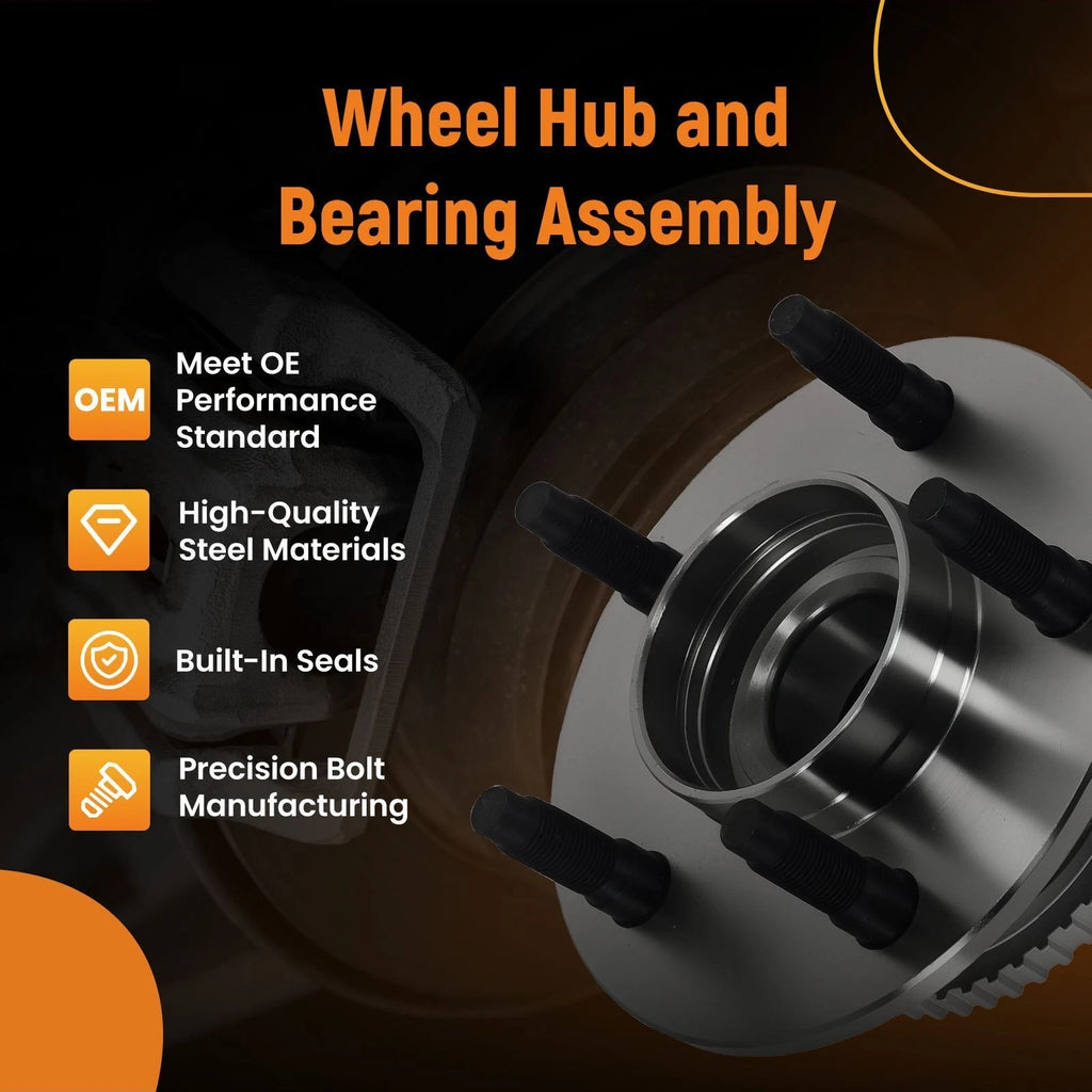 2pc Wheel Bearing Hub Kit for Lincoln Town Car, Grand Marquis (1991–1997) 513104
