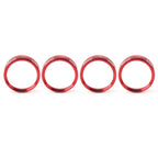 4x Air Conditioner Switch Knob Trim for Ford F150 XLT (2015-2020) Red