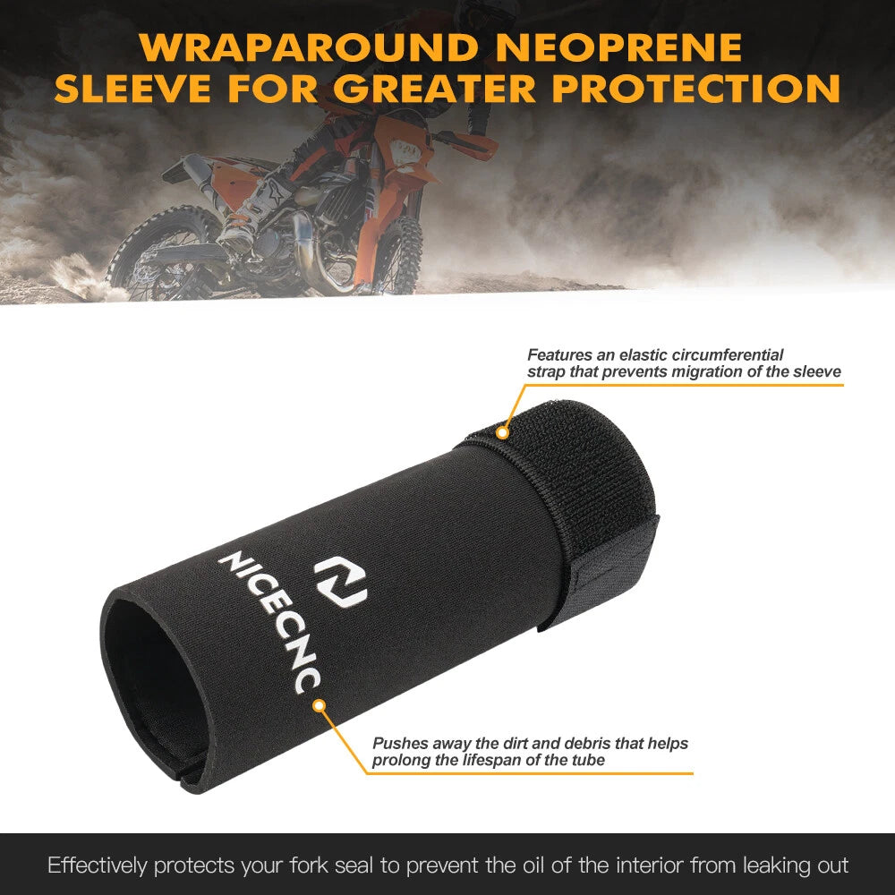 Neoprene Fork Boot Seal Sock Cover for KTM SX XC SXF XCF XCW EXC (2000–2023)
