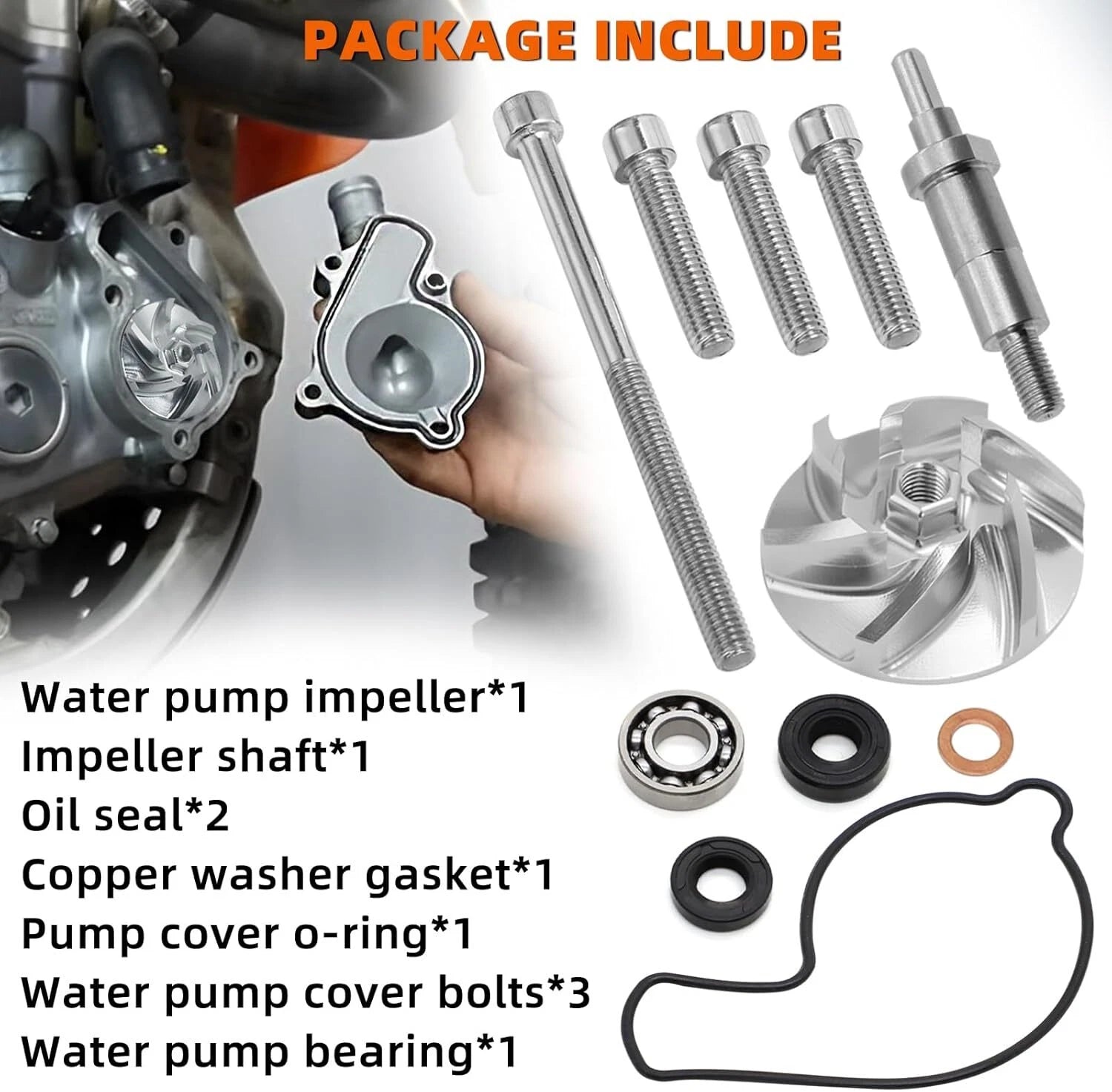 Complete Water Pump Rebuild Kit for Honda CRF450R (2002–2008)