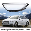 1 Pc Headlight Lens Cover for Audi A4 (2020–2023) Clear Black