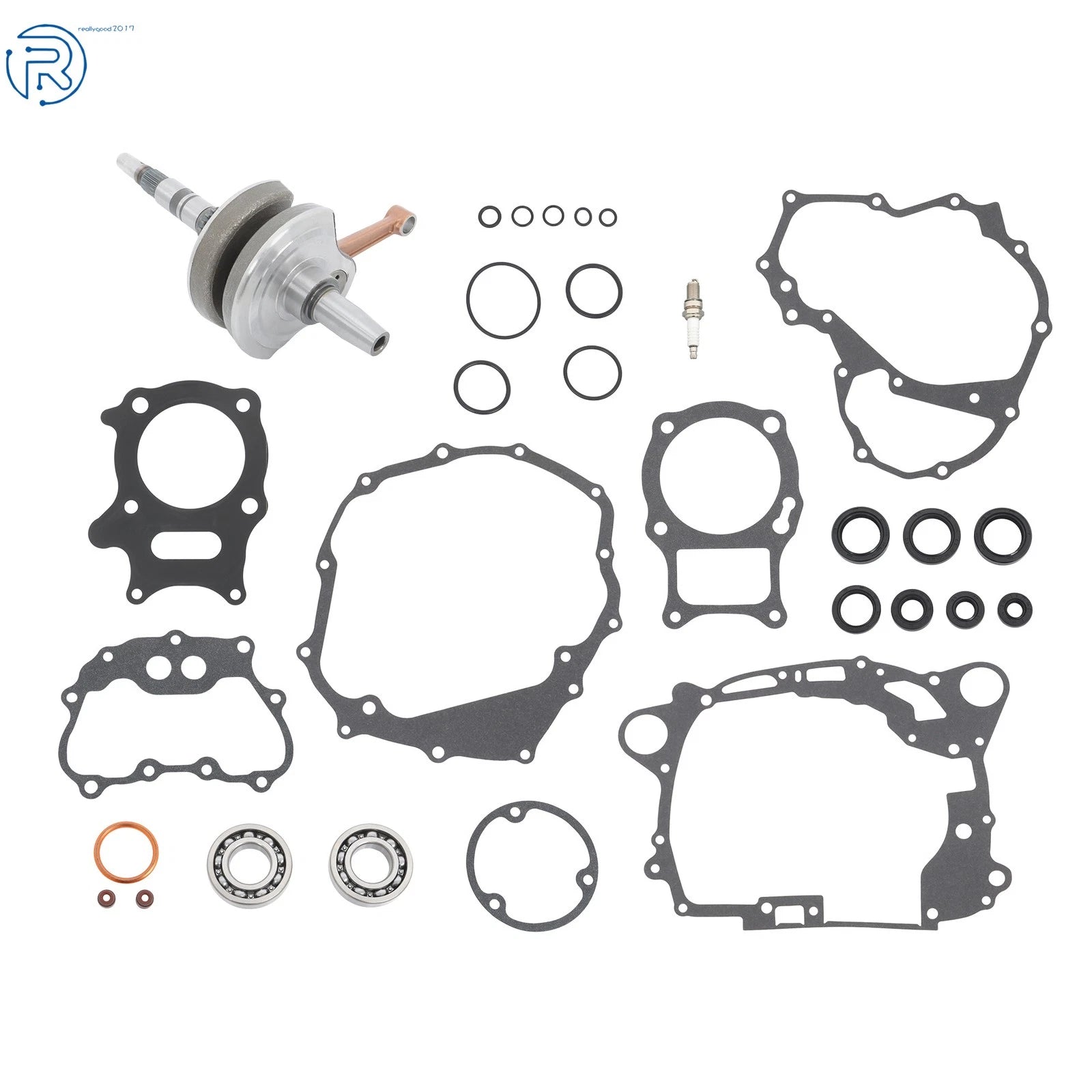 Complete Bottom End Crankshaft Gasket Seal Kit for Honda TRX250EX (2001-2008)