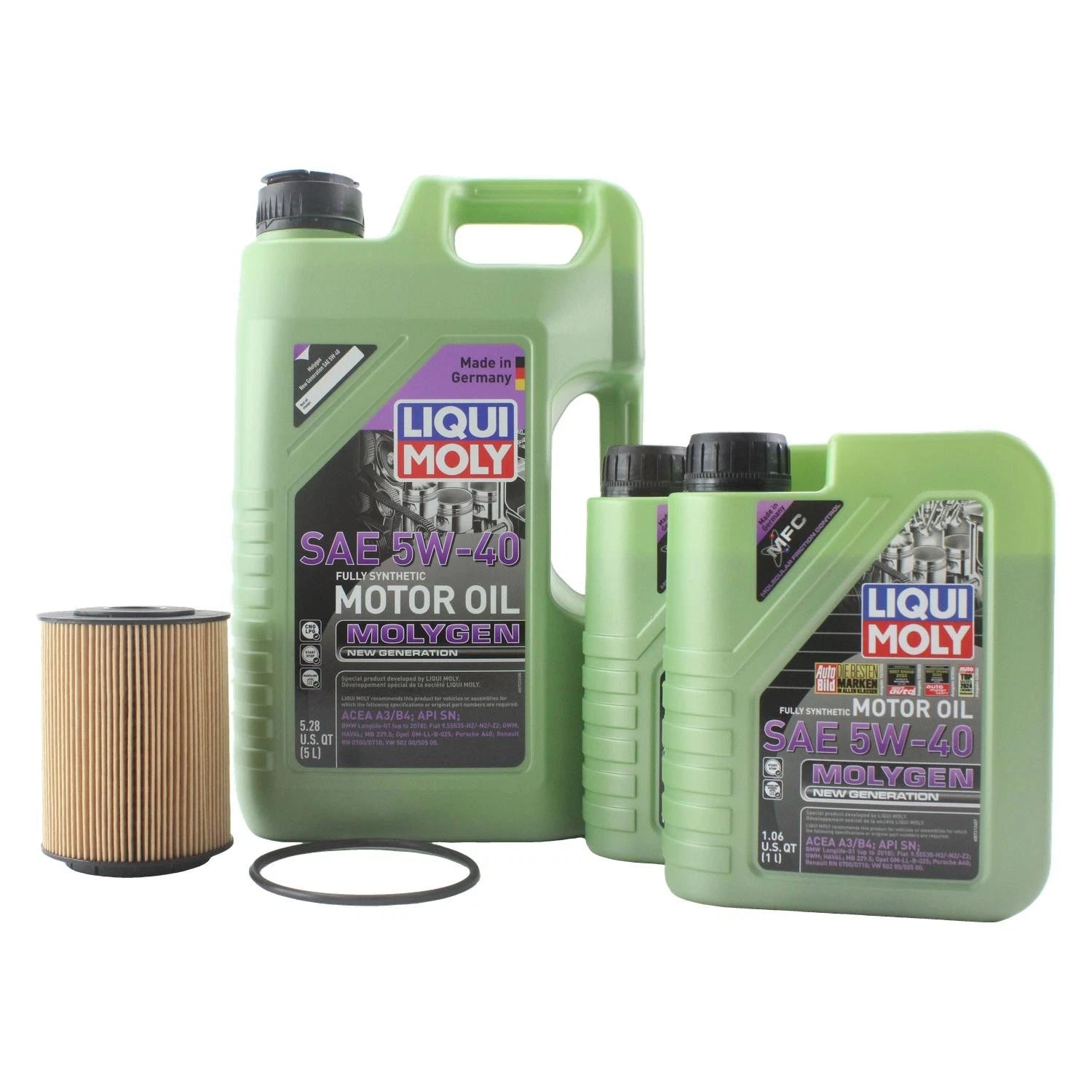 Oil Change Kit 7L Liqui Moly Molygen 5W-40 for Audi Q7 (2007–2015)