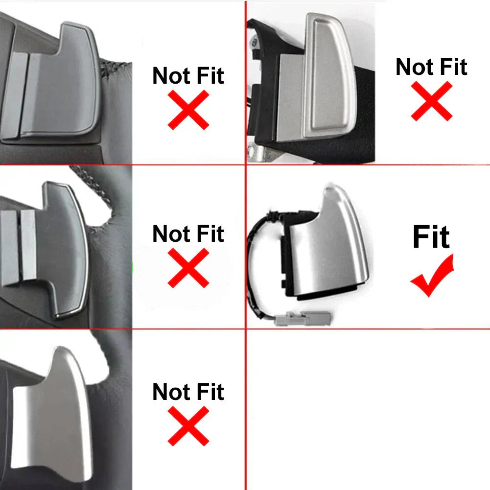 Black Steering Wheel Shifter Paddle Extensions for Honda Civic, CR-V