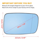 Heated Mirror Glass with Backing Plate for BMW 745i (2002–2005)