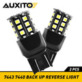 Set of 2 White 7443 LED Backup Reverse Parking Light Bulbs for [Make Model] (YYYY–YYYY)