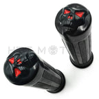 Skull Hand Grips for Harley XL 883 Hugger Sportster (1" Handlebar)