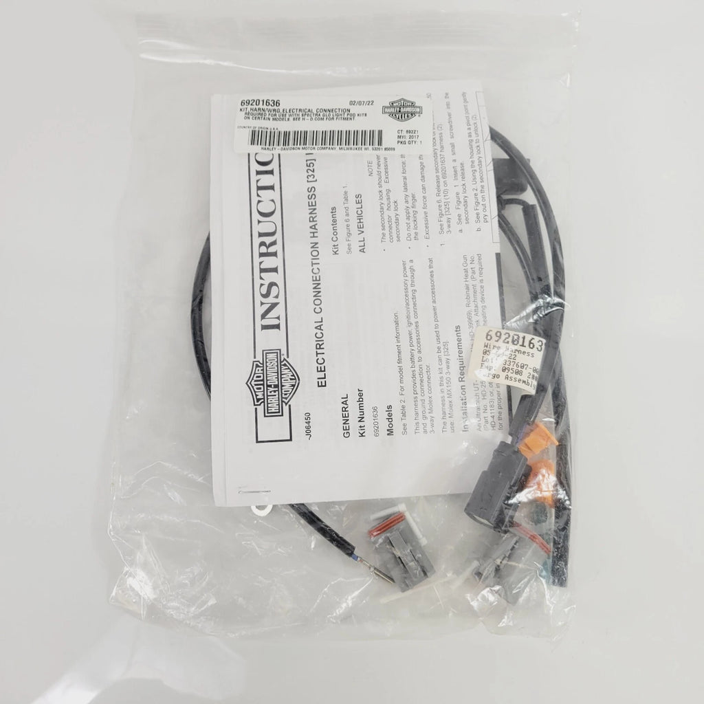Wire Harness Kit for Harley Davidson (Used with Glo Pod Kits)