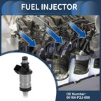 Fuel Injector No. 06164-P2J-000 for Honda Civic EX (1996–1998) 1.6L Black