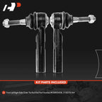 2X Front Outer Tie Rod End for Jeep Compass Dodge Journey Chrysler 200 (2007-2020)