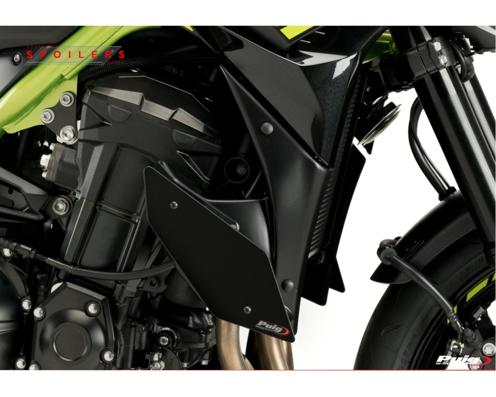 Downforce Side Spoilers for Kawasaki Z650 (2020–2023) - Black