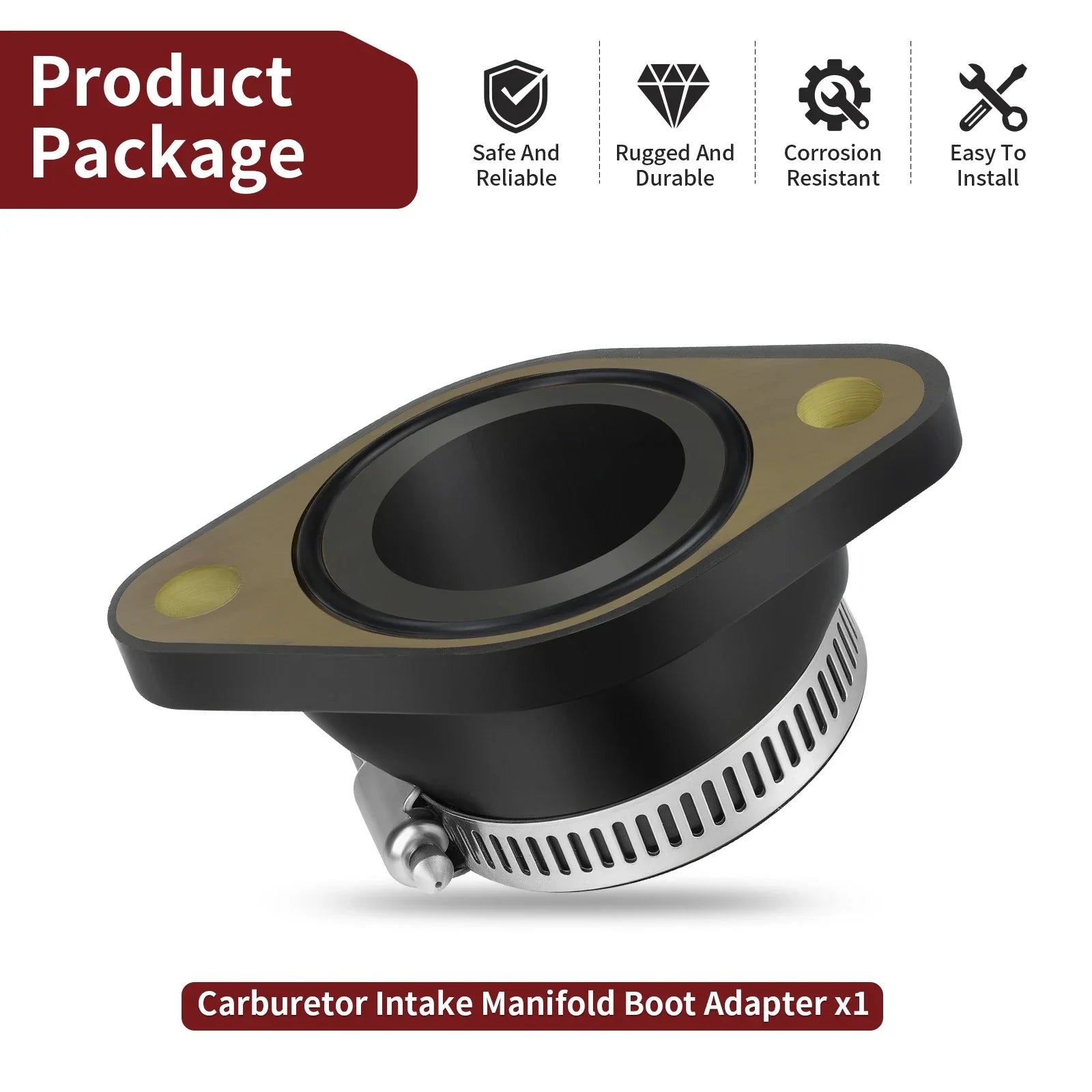 Carburetor Intake Manifold Boot for Suzuki Eiger 400 2x4/4X4 (2002-2007)