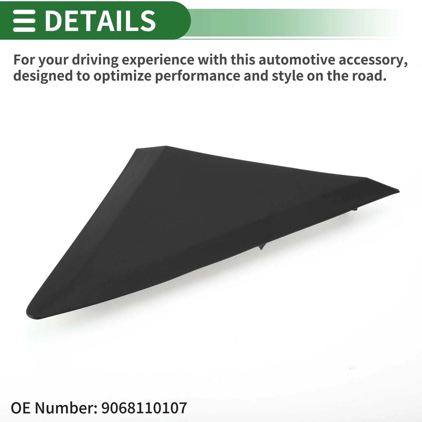 Front Right Pillar Corner Triangle Trim for Mercedes-Benz Sprinter (2007–2018) No. 9068110107