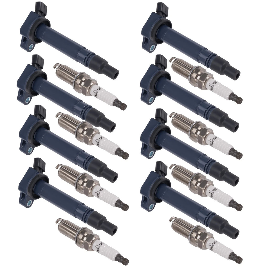 8x Ignition Coil & Spark Plug for Lexus LS460 V8 4.6L (2007–2017) 90919-A2005
