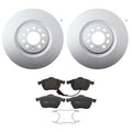 Hella Front Rotors & TRW Pro Low-Met Disc Brake Pads Kit for Golf Jetta TT (1999–2023)