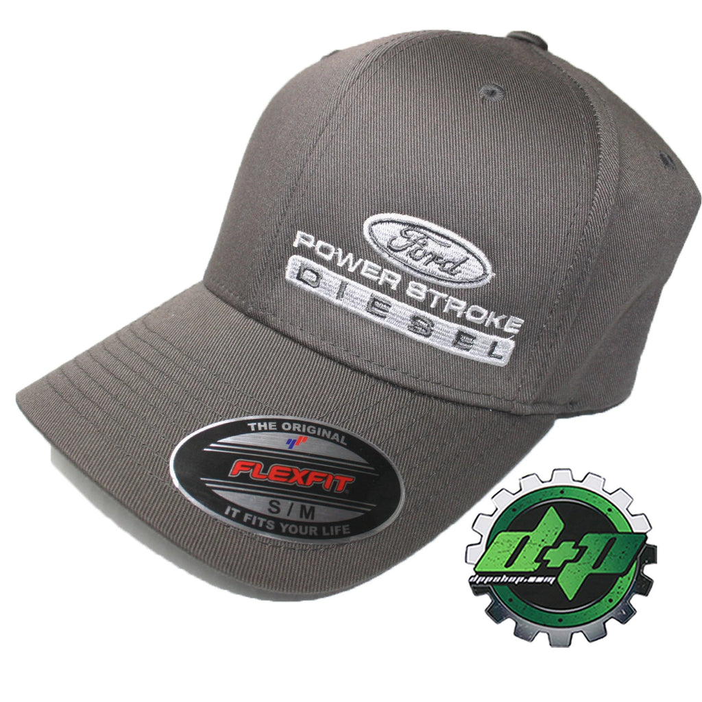 Powerstroke Hat for Ford (Fitted Flex Fit Charcoal S/M)