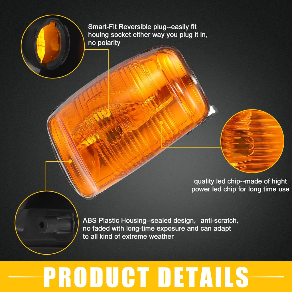 Pair Front Side Mirror LED Turn Signal Light No.BK3Z13B375D for Ford Transit (2014–2023)