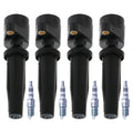 Set of 4 Ignition Coils & Spark Plugs for Ford Escape, Mariner (2001–2012)