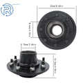 8 on 6.5" Bolt Trailer Hub Kit for 7000 lbs #42 Spindle (7 Pieces)
