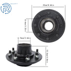 8 on 6.5" Bolt Trailer Hub Kit for 7000 lbs #42 Spindle (7 Pieces)
