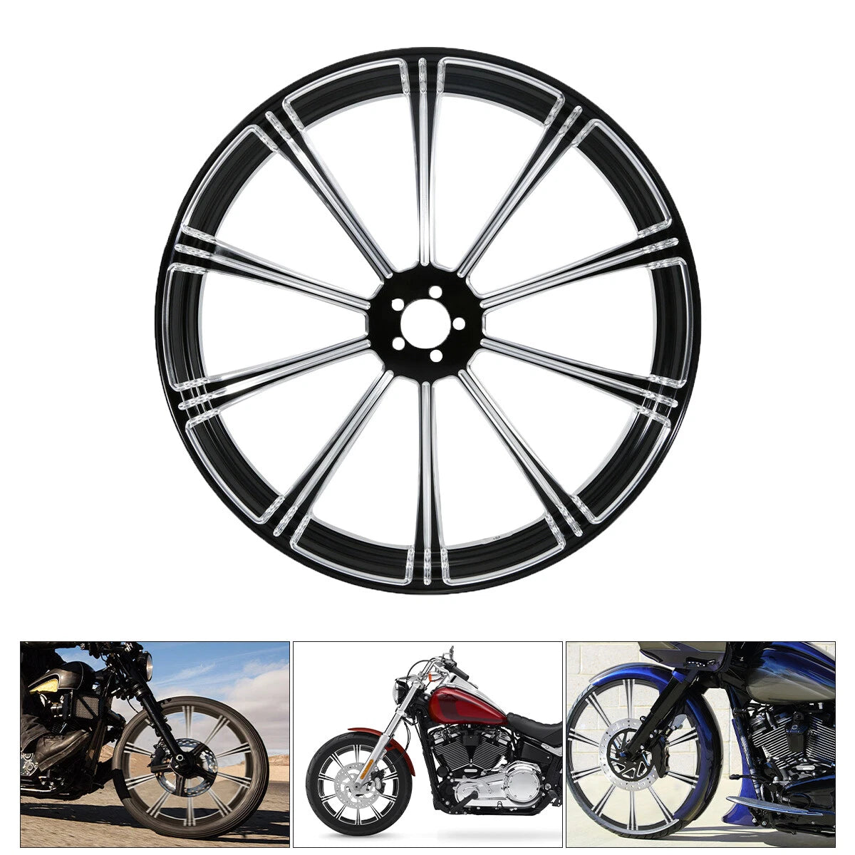 30" Front Wheel Rim Dual Disc Hub for Harley Road Glide (1997–2021)