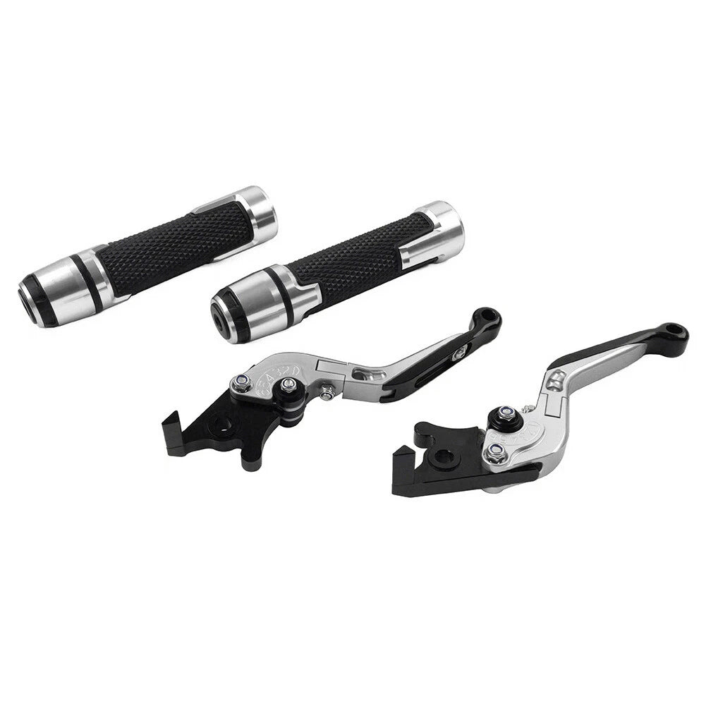 Silver Extendable Brake Clutch Levers Set for Suzuki GSX1400 (2001–2008)