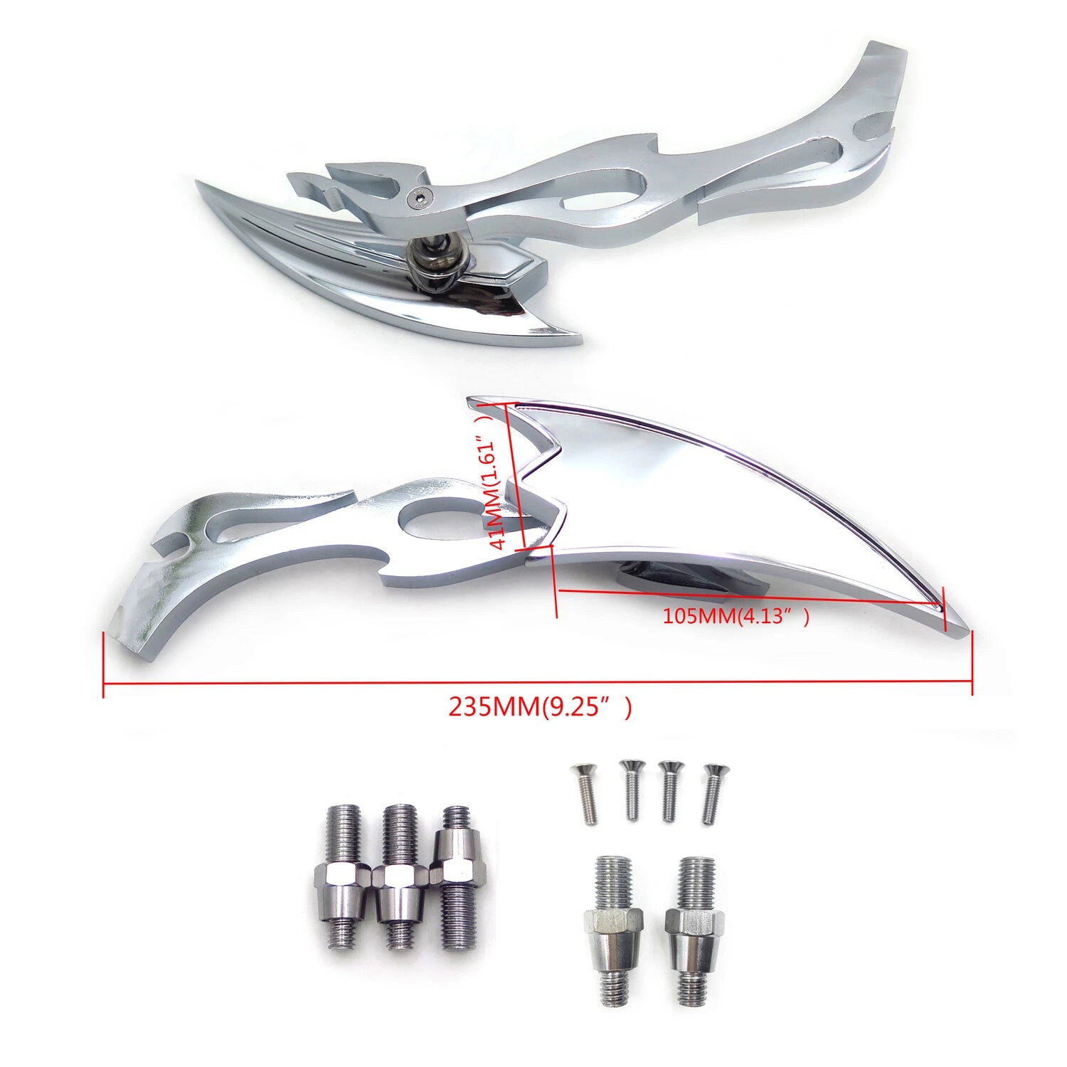 Arrow mirror for Yamaha Cruiser Royal Star Road Star V-Star Warrior V-Max Virago (1990–2023)