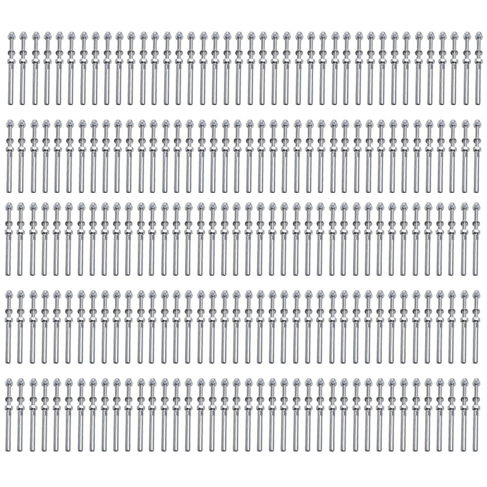 Stainless Steel Tensioner End Fittings for 3/16" Cable (200x)