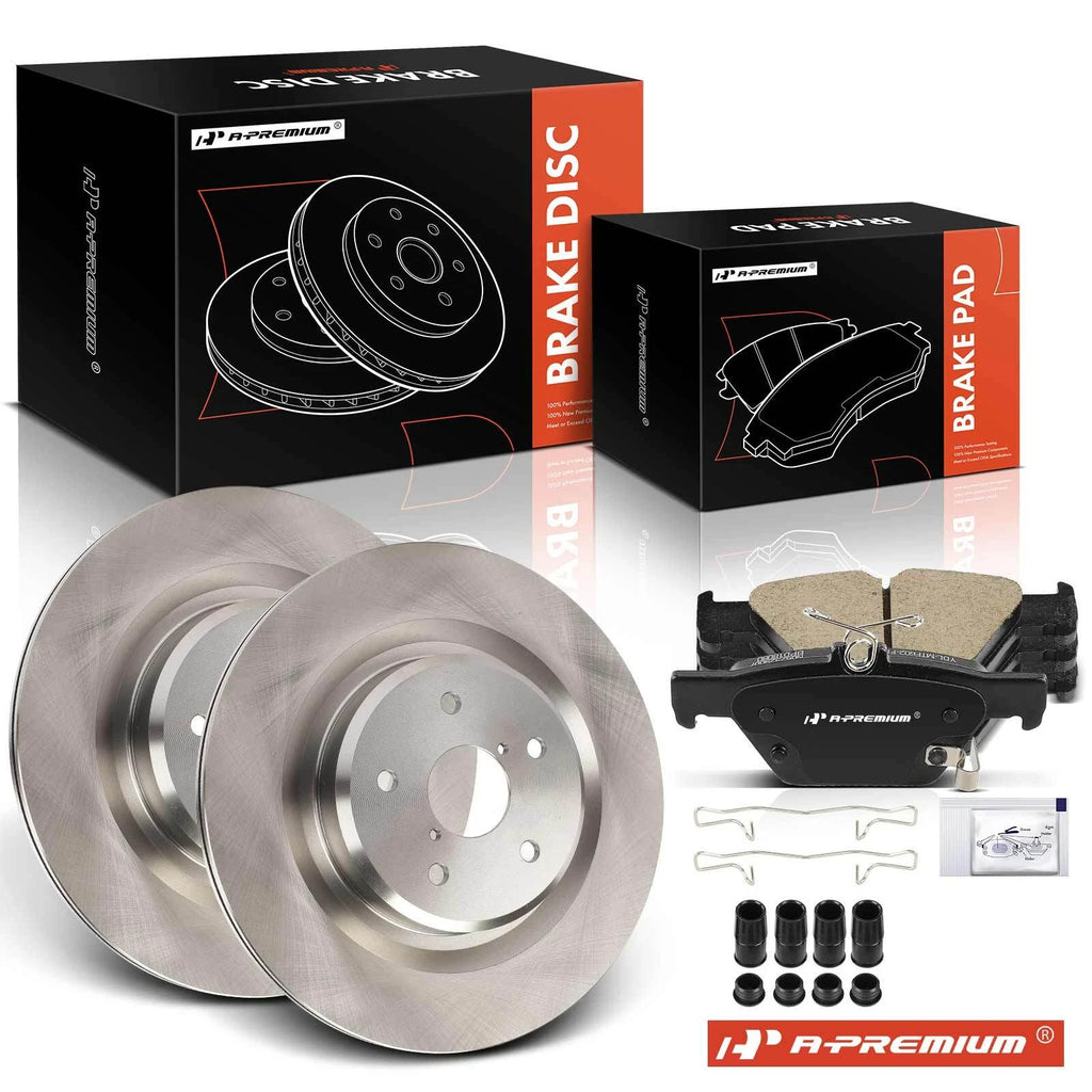 Rear Disc Brake Rotors & Ceramic Pads for Subaru Ascent (2019–2022)