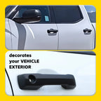 Set of 4 Matte Black Exterior Door Handle Covers for Toyota Tundra (2022–2024)