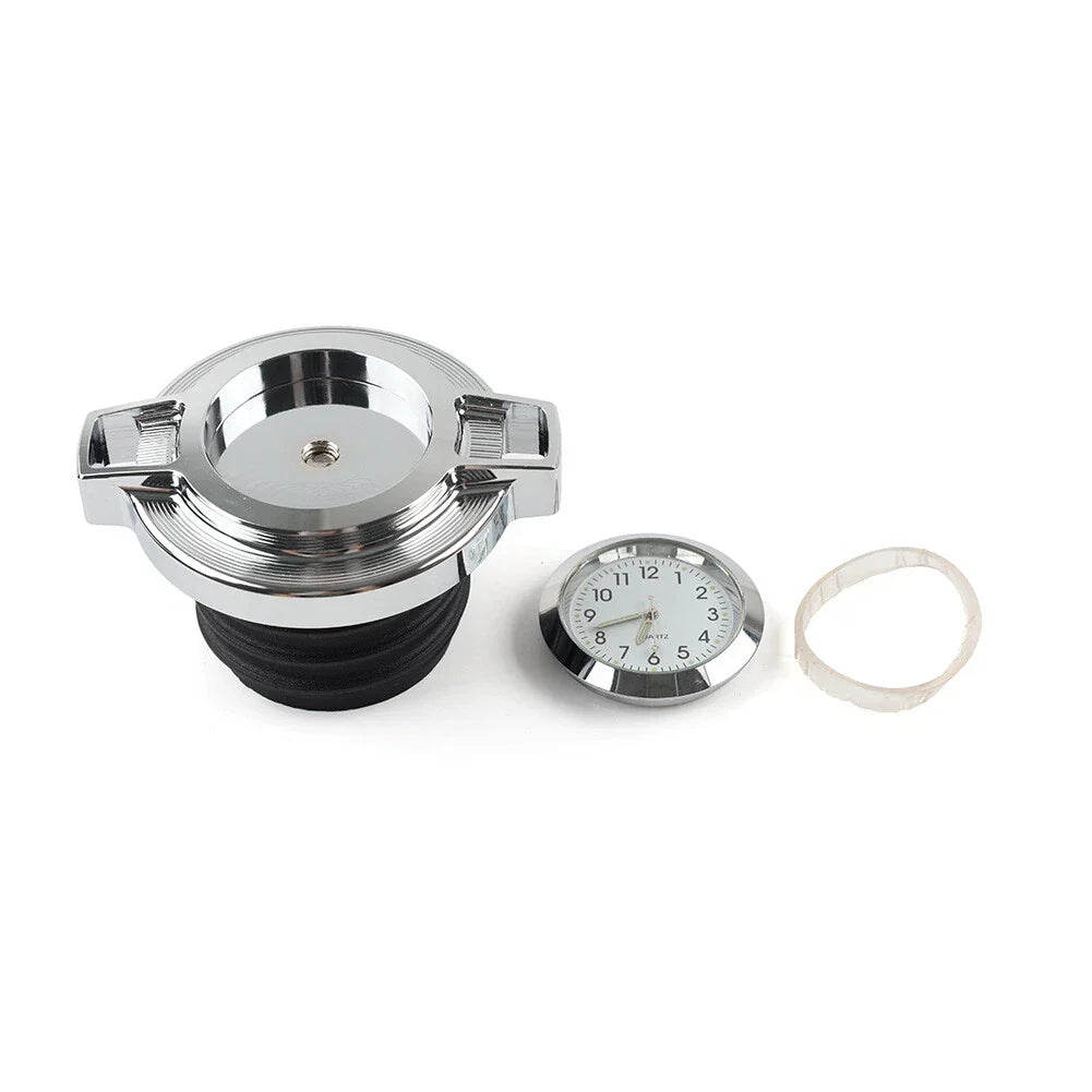 Chrome Fuel Gas Tank Oil Cap Cover for Harley Sportster 883, Softail, Dyna