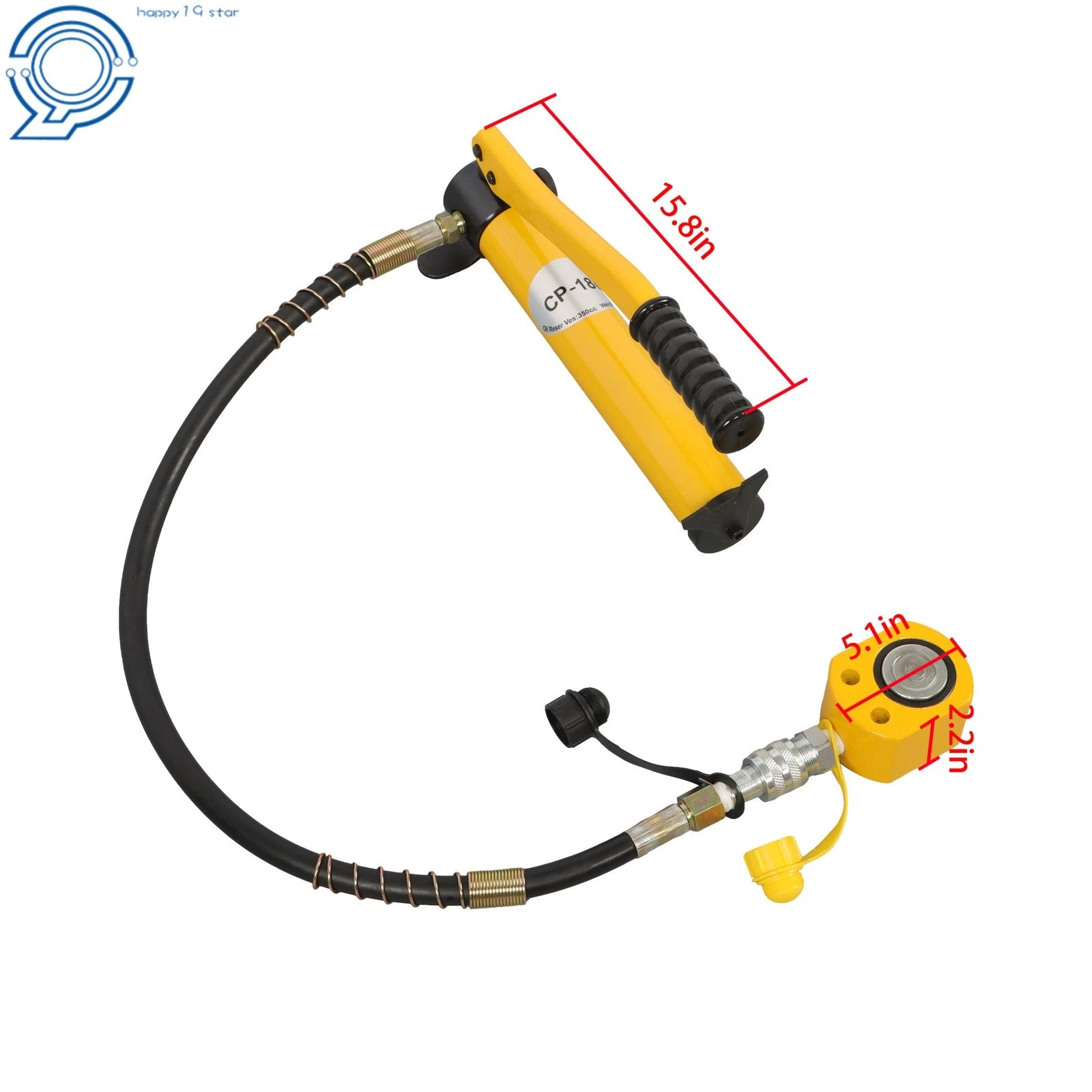10 Ton Hydraulic Jack Porta Power Kit with CP-180 Pump