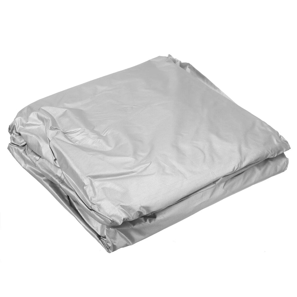 Silver Waterproof Car Cover for Hatchback (UV, Snow, Dust, Rain Resistant)