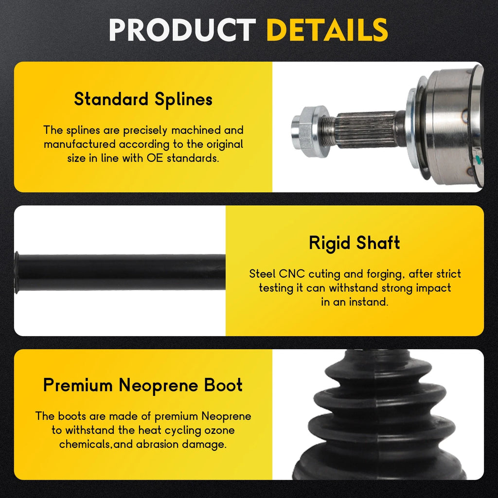 Front Driver Side CV Axle Shaft Assembly for Honda Civic (2017–2021)