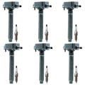 Set of 6 Denso Ignition Coils & Iridium Spark Plugs for Dodge 1500 Avenger Challenger