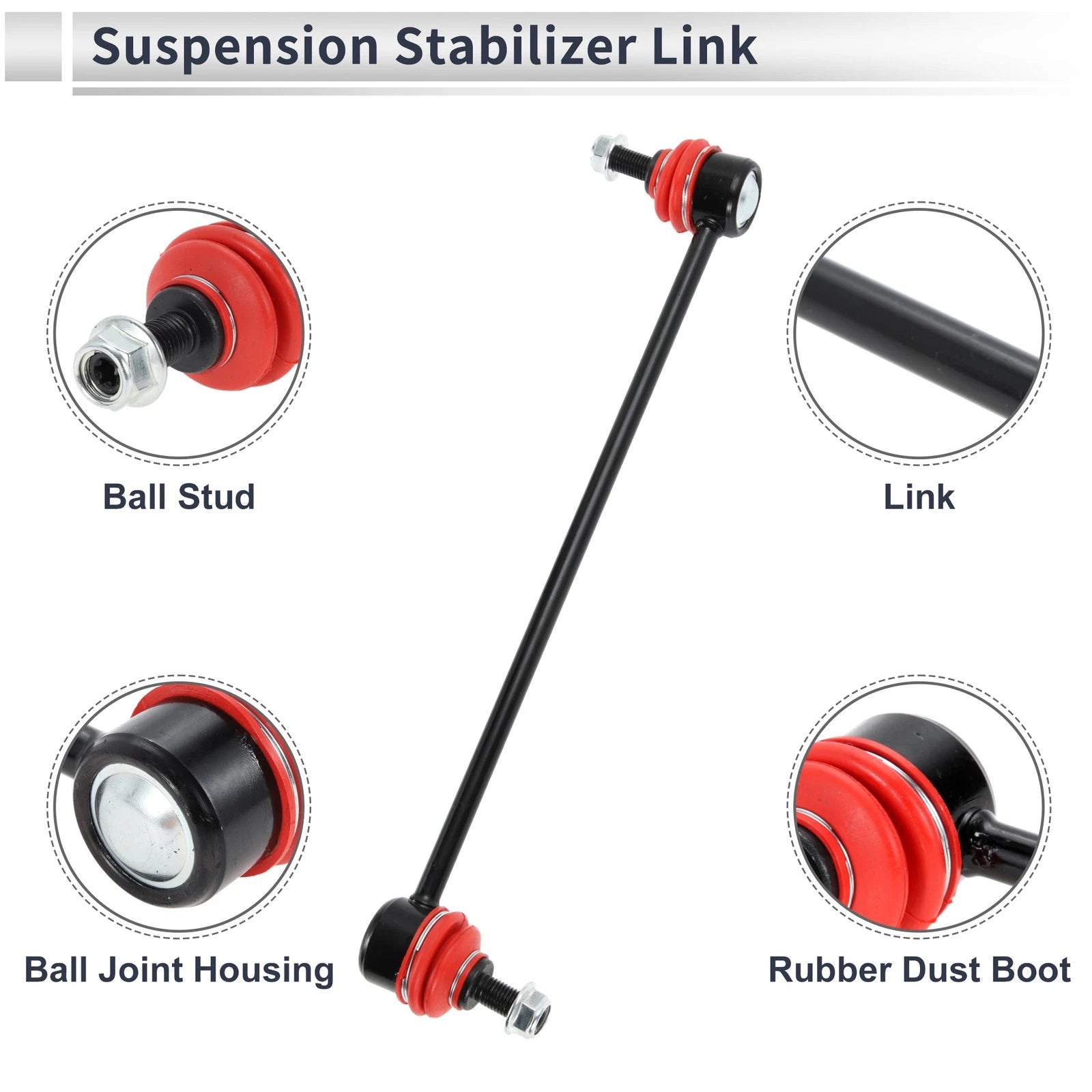 Set of 2 Front Stabilizer Bar Links for Ford C-Max (2013–2014) No.K750554