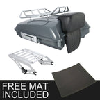 Razor Trunk Pad Rack Mount for Harley Touring Road Glide (2014–2026) Gunship Gray