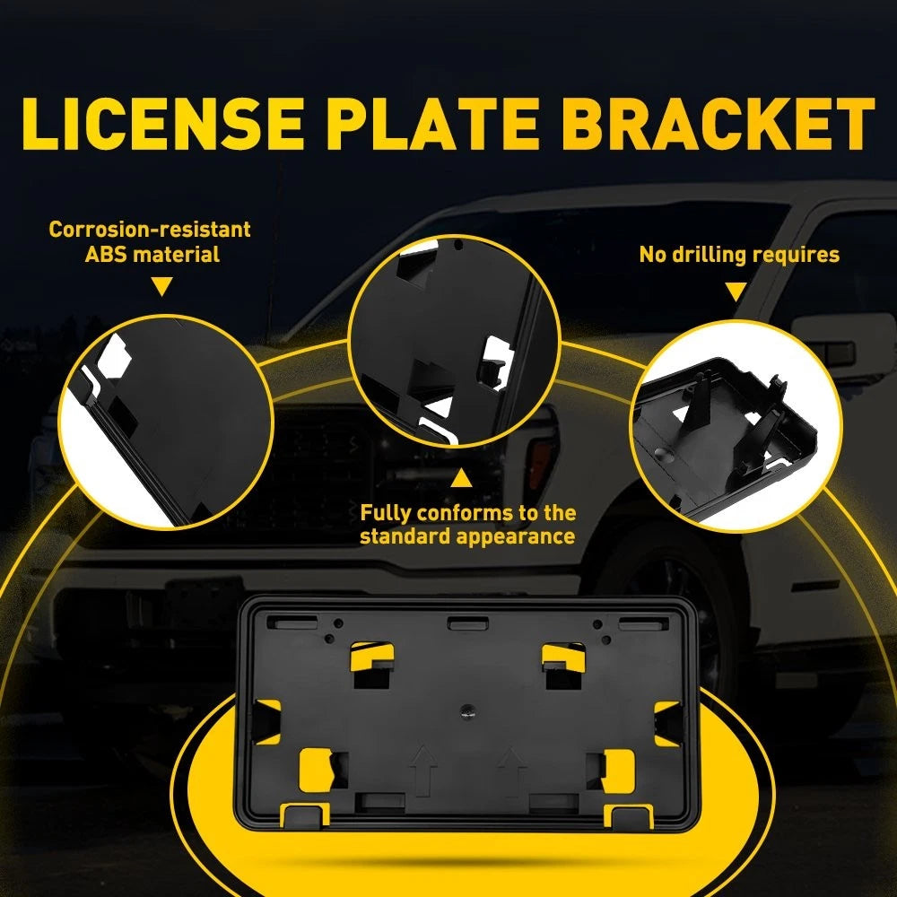 Front License Plate Bracket Frame Holder for Ford F150 (2024–2025)