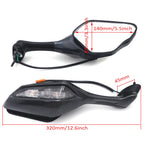 Gulf-Shape LED Turn Signal Rearview Mirror for Honda CBR1000RR (2017–2022)