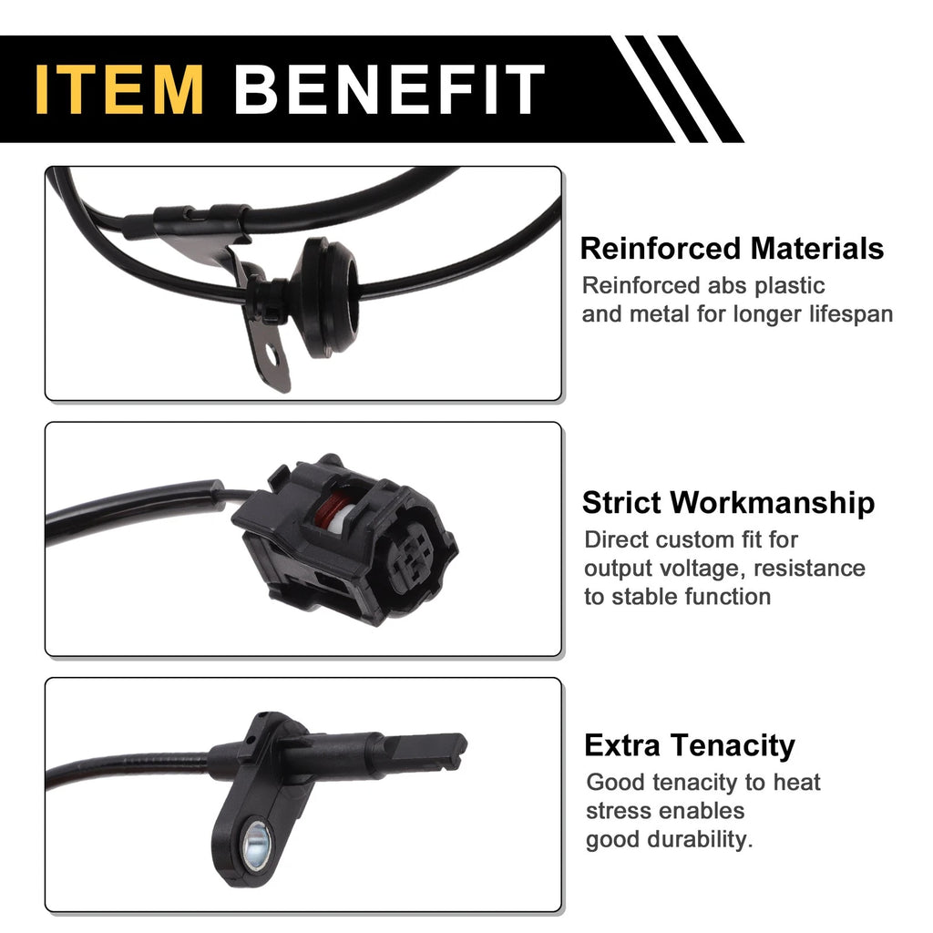 ABS Wheel Speed Sensor No. 89543BZ090 for Toyota Venza (2023) 1Pc Left Front